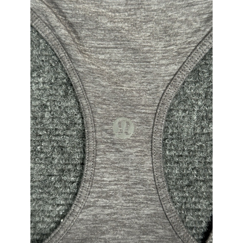Lululemon Tank Top Womens 4 Gray Racerback Athletic Yoga Gym Sleeveless Shirt‎ - Picture 13 of 13